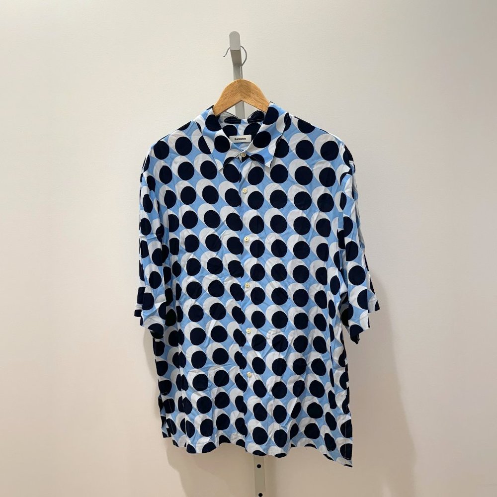 Sandro Print Button Up